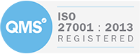 Logo ISO 27001 : 2013 accreditation